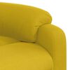 vidaXL Poltrona de massagens reclin&aacute;vel veludo amarelo