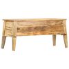 vidaXL Caixa de arruma&ccedil;&atilde;o 99x35x48 cm madeira de mangueira maci&ccedil;a