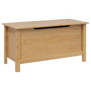 vidaXL Caixa de Armazenamento HILL Marrom mel 90 x 40 x 45 cm