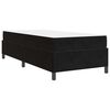 vidaXL Estrutura da Cama com colch&atilde;o Preto 80 x 200 cm tecido