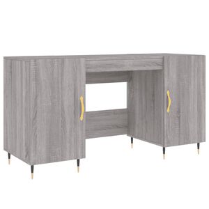 vidaXL Secret&aacute;ria 140x50x75 cm derivados de madeira cinzento sonoma
