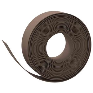 vidaXL Bordas de jardim 25 m 15 cm PE Castanho