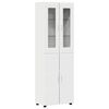 vidaXL Buff&ecirc; FLORIN 60 x 35 x 182 cm Branco Derivados de Madeira