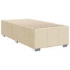 vidaXL Cama com molas/colch&atilde;o 80x200 cm tecido cor cr&egrave;me