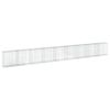 VidaXL Cesto gabi&atilde;o com cobertura 900x50x100 cm ferro galvanizado