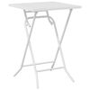 vidaXL Conjunto bistro 3 pcs Branco Aço