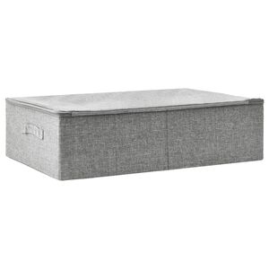 vidaXL Caixa de arruma&ccedil;&atilde;o tecido 70x40x18 cm cinzento