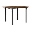 vidaXL Mesa de Jantar Extens&iacute;vel 120 x 81,5 x 75 cm Carvalho Fumado