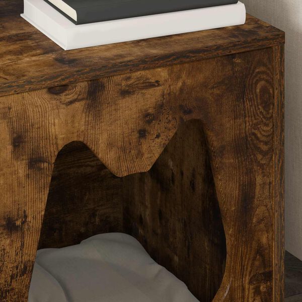 vidaXL Casa para Gatos Carvalho Defumado 42,5 x 40 x 53,5 cm