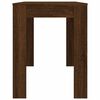 vidaXL Mesa jantar 120x60x76 cm derivados de madeira carvalho castanho