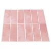 vidaXL Azulejo Retangular 10 pcs Rosa 29 x 23 x 0,08 cm