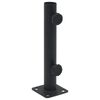 vidaXL Base de guarda-sol para poste de &Oslash;32/34/38 mm a&ccedil;o preto fosco