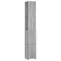 vidaXL Armário WC 25x26,5x170 cm derivados de madeira sonoma cinzento