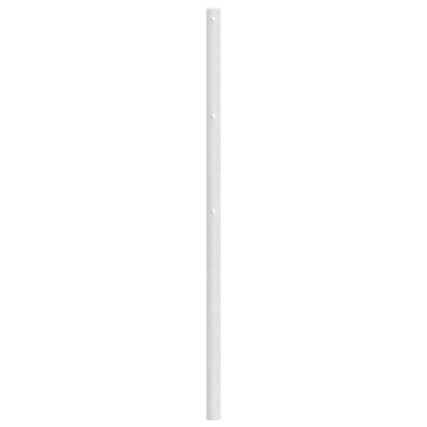 vidaXL Cabeceira de substitui&ccedil;&atilde;o 107 cm metal branco