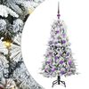 vidaXL &Aacute;rvore de Natal Articulada Artificial Branco 120 cm PE e PVC