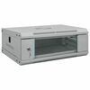 vidaXL Arm&aacute;rio de Rede com armazenamento Cinzeto 53 x 35 x 21 cm A&ccedil;o