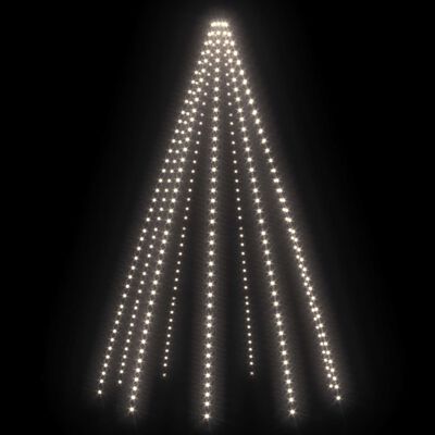 vidaXL Cordão de luzes árvore de Natal 400 luzes LED 400cm branco frio