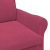 vidaXL poltrona vermelho tinto 76 x 94 x 102 cm Veludo