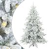 vidaXL &Aacute;rvore de Natal Articulada Artificial Branco 240 cm PVC e A&ccedil;o