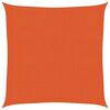 vidaXL Para-sol estilo vela 160 g/m&sup2; 3x3 m PEAD laranja