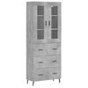 vidaXL Arm&aacute;rio alto 69,5x34x180 cm derivados de madeira cinza cimento