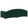vidaXL Sof&aacute;-cama 90x200 cm veludo verde-escuro