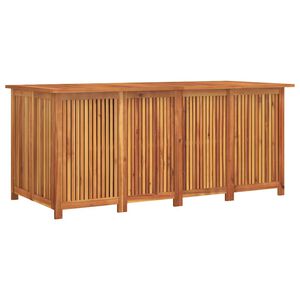 vidaXL Caixa de arruma&ccedil;&atilde;o para jardim 175x80x75 cm ac&aacute;cia maci&ccedil;a