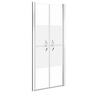 vidaXL Porta de duche ESG semiopaco 71x190 cm