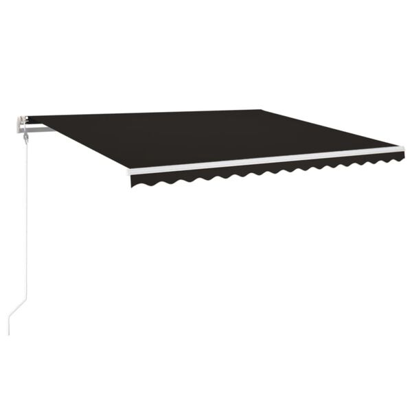 vidaXL Toldo retr&aacute;til autom&aacute;tico 400x350 cm antracite