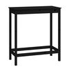 vidaXL Mesa de bar 100x50x110 cm madeira de pinho maci&ccedil;a preto