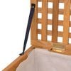 vidaXL Cesto roupa suja madeira de nogueira maci&ccedil;a 39x39x65 cm