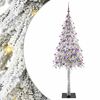 vidaXL &Aacute;rvore de Natal com 300 LEDs com suporte Branco 180 cm PE e A&ccedil;o