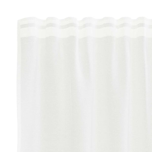 vidaXL Cortina de Renda com cortinas Branco 200 x 150 cm Poli&eacute;ster