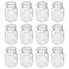vidaXL Frascos de vidro para compotas com fechos 12 pcs 260 ml