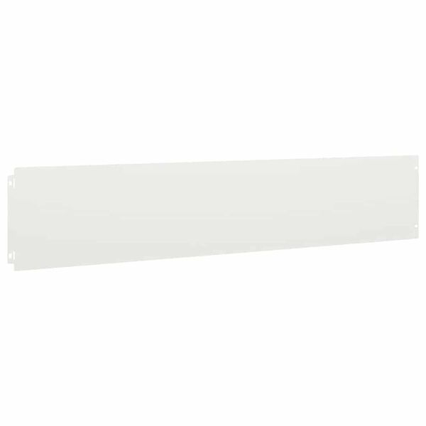vidaXL Orlas de relva 30 pcs branco 20x103 cm a&ccedil;o laminado a frio