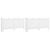 vidaXL Coberturas de radiador 2 pcs 172x19x81,5 cm MDF branco