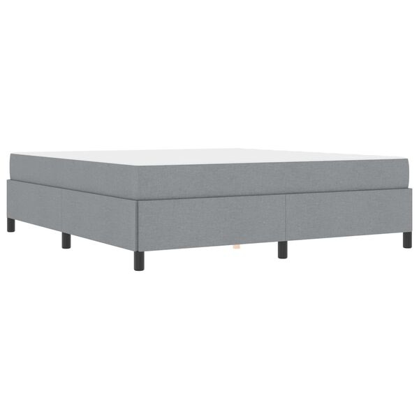 vidaXL Cama Box Cinzento-claro 180 x 200 cm tecido