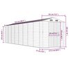 vidaXL Abrigo de jardim 191x725x198 cm a&ccedil;o galvanizado verde