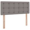 vidaXL Cama com arruma&ccedil;&atilde;o e colch&atilde;o Cinzento-acastanhado 120 x 190 cm