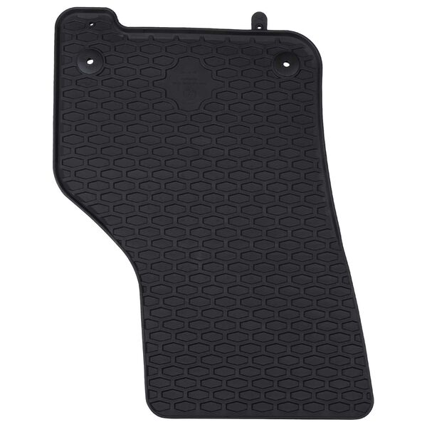 vidaXL Tapete de carro 4 pcs Preto Borracha