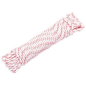 vidaXL Cabo de arranque &Oslash;3 mm 10 m nylon branco e vermelho