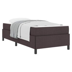 vidaXL Cama Box Marrom Escuro 80 x 200 cm tecido