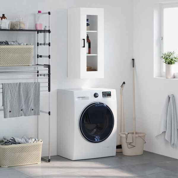 vidaXL Arm&aacute;rio de parede 34,5x34x90 cm branco