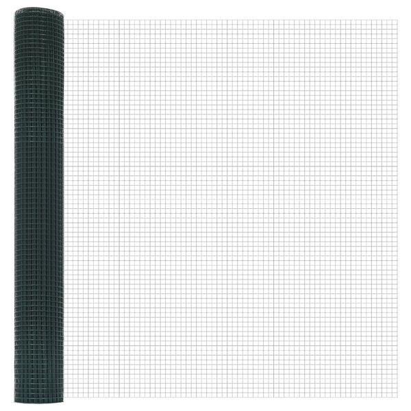 vidaXL Cerca de Arame Soldado Verde 1.4 x 25 m