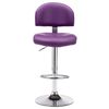 vidaXL Bancos de bar 2 pcs couro artificial roxo