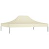 vidaXL Teto para tenda de festas 4,5x3 m 270 g/m² cor creme