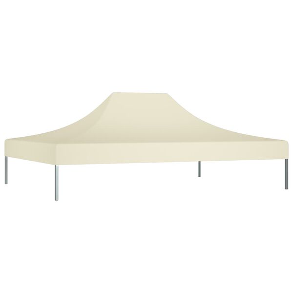 vidaXL Teto para tenda de festas 4,5x3 m 270 g/m² cor creme