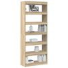 vidaXL Gabinete de Livros Carvalho Sonoma 80 x 30 x 198 cm