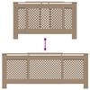 vidaXL Cobertura de radiador MDF 205 cm