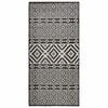vidaXL Tapete de tecido plano para exterior 80x150 cm riscas pretas